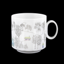 Polygon Winterreise Kaffeetasse + Untertasse Neuware